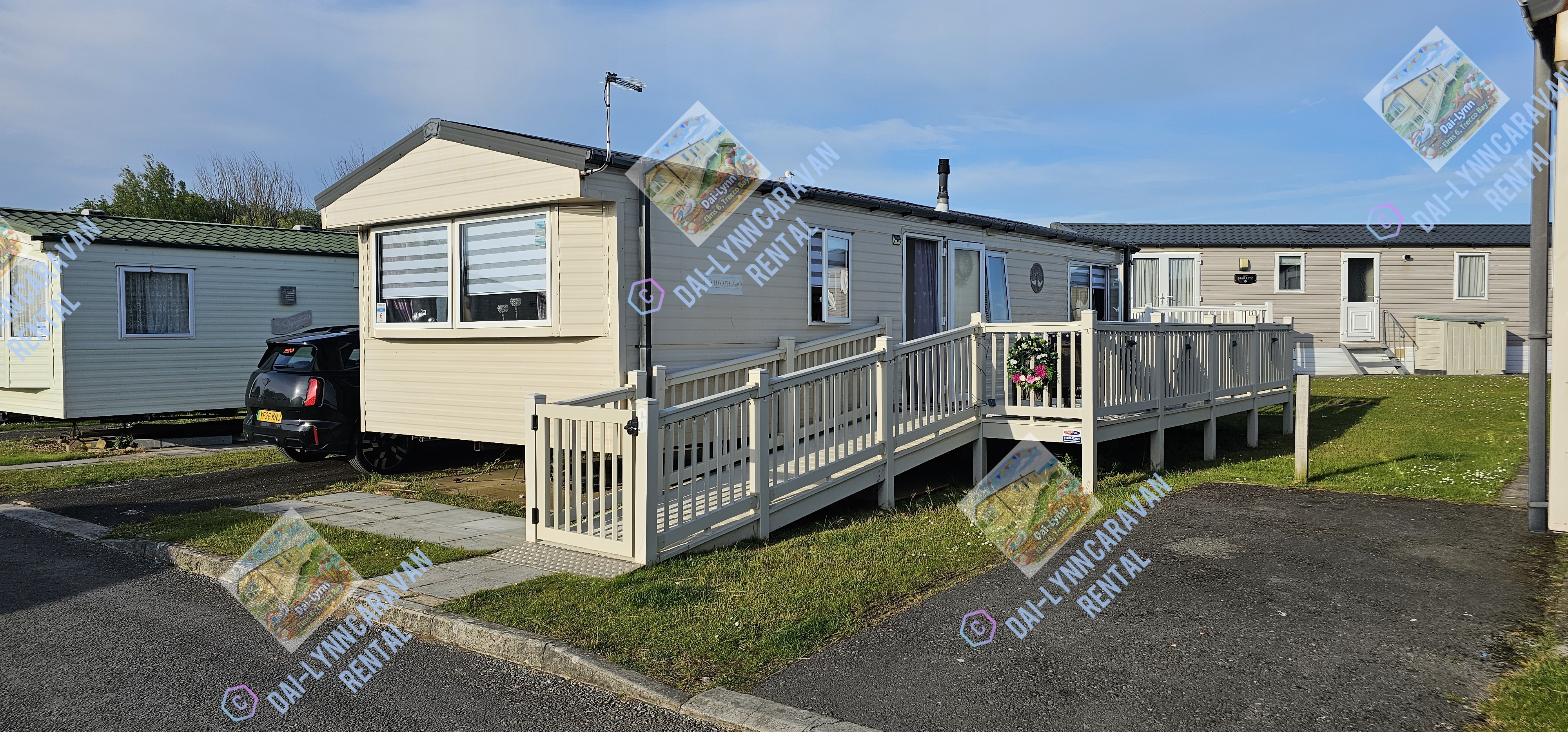 Cozy home from home caravan in Trecco Bay